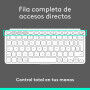 Clavier Logitech 920-012974 Blanc Gris QWERTY