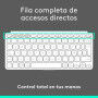 Clavier Logitech 920-012974 Blanc Gris QWERTY