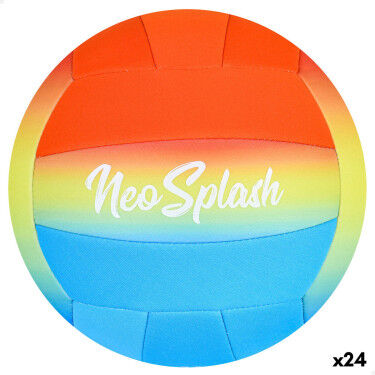 Ballon de Volleyball Aktive Neo Splash Multicouleur Néoprène (24 Unités)