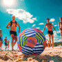 Ballon de Foot de Plage Aktive Neo Splash (24 Unités)