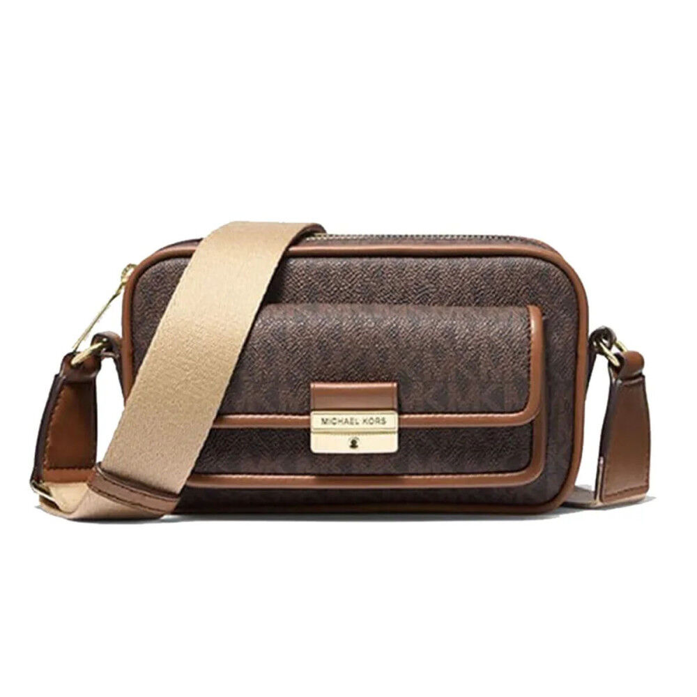 Sac à Bandoulière Michael Kors BRADSHAW Marron 20 x 12 x 5 cm