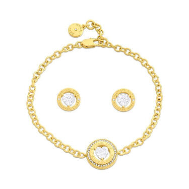 Ensemble Bracelet et Boucles d'oreilles Michael Kors Fashion Doré