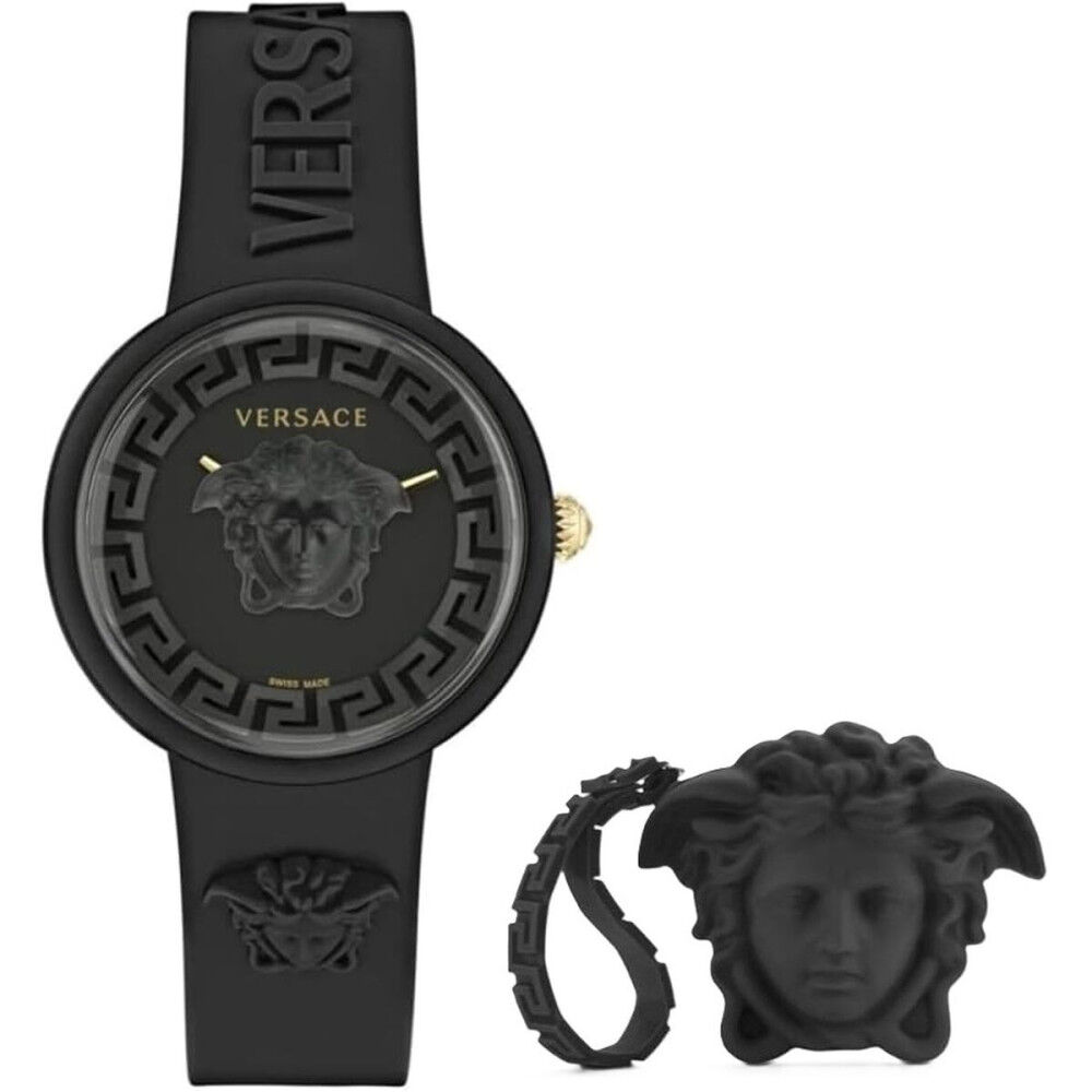 Montre Femme Versace MEDUSA POP 3H + VERSACE BLACK SILICON PURSE (Ø 39 mm)