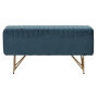 Banquette DKD Home Decor   90 x 31 x 47 cm Métal Turquoise