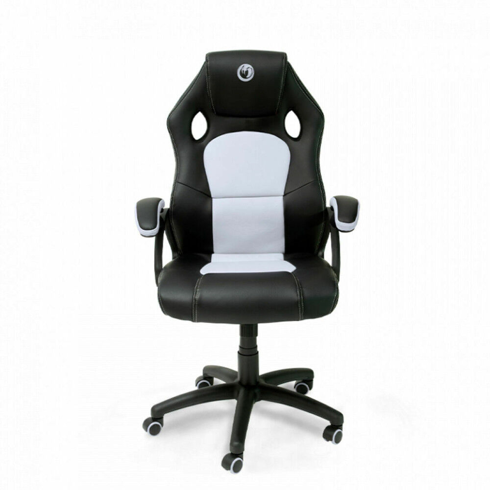 Chaise de jeu Nacon PCCH-310WHITE Blanc Noir Noir/Blanc