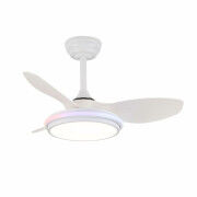 Ventilateur de Plafond CristalRecord STEL EVO MINI RGB RETRAC Transparent