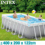 Piscine Démontable Intex 8.418 l Rectangulaire 400 x 200 x 122 cm