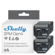 Prise Intelligente Shelly SHELLY 2PM GEN4 X4 Wi-Fi 230 V 10 A (4 Unités)