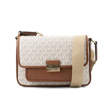 Sac à Bandoulière Michael Kors Bradshaw Beige 24 x 17 x 10 cm