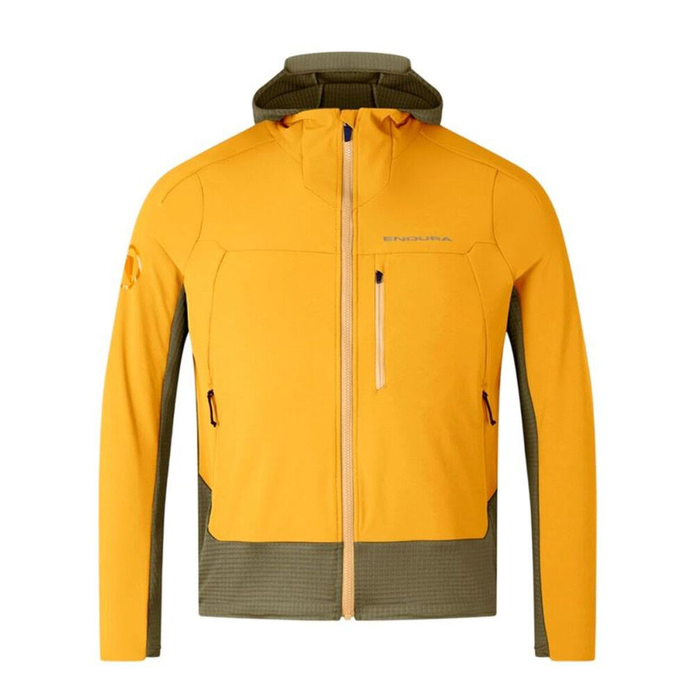Veste de Sport pour Homme Endura Mt500 Polartec Orange Foncé Cyclisme