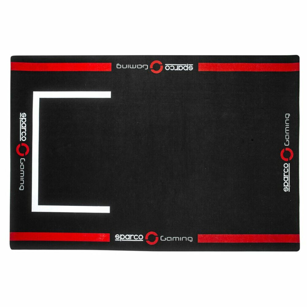 Tapis Gaming Sparco S099101NRRS Rouge Noir/Rouge
