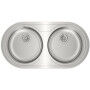 Évier double Teka 9025 DUETTA 2C Acier inoxydable