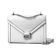 Sac à Bandoulière Michael Kors Whitney Blanc 24 x 18 x 8 cm