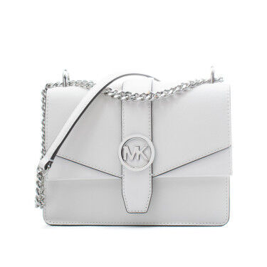 Sac à Bandoulière Michael Kors Greenwich Blanc 20 x 18 x 6 cm