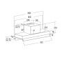Hotte standard Cata X90/A Acier 90 cm