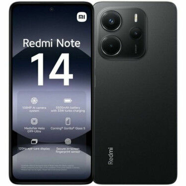 Smartphone Xiaomi Redmi Note 14 HELIO G99 ULTRA 6 GB RAM 128 GB Noir 6,67"