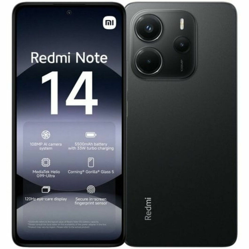 Smartphone Xiaomi Redmi Note 14 HELIO G99 ULTRA 6 GB RAM 128 GB Noir 6,67"