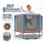 Trampoline pour Enfants avec Filet de Sécurité Ociotrends 140 X 110 CM