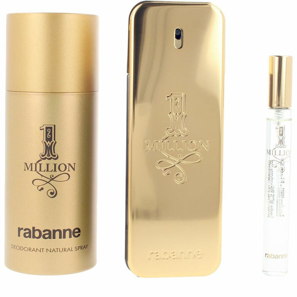 Set de Parfum Homme Paco Rabanne 1 MILLION 3 Pièces