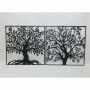 Décoration murale DKD Home Decor Arbre Métal (98 x 1 x 98 cm) (2 Unités)