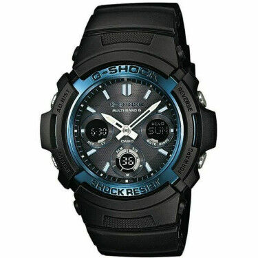 Montre Homme Casio AWGM100A1AER Bleu Noir (Ø 52 mm)