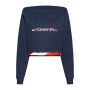Sweat sans capuche femme Tommy Hilfiger Crop V Neck Bleu foncé