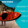 Planche de Paddle Surf Gonflable avec Accessoires Winvey SUP-O Orange