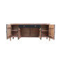 Buffet DKD Home Decor Noir Naturel Bois 177 x 38 x 75 cm