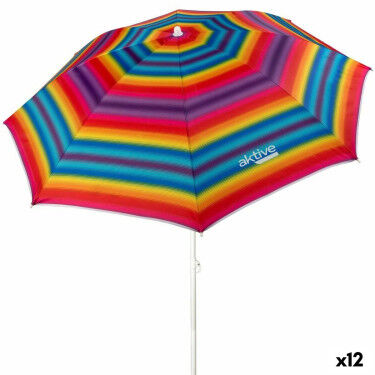 Parapluie Aktive Multicouleur 180 x 185 x 180 cm (12 Unités)