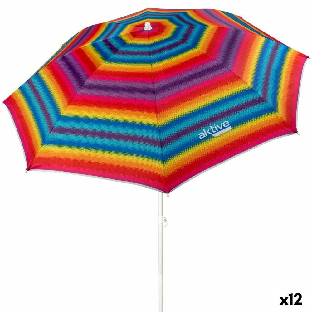 Parapluie Aktive Multicouleur 180 x 185 x 180 cm (12 Unités)
