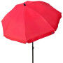 Parapluie Aktive Rouge 240 x 230 x 240 cm (6 Unités)