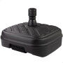 Base pour parapluie Aktive Anthracite Plastique 56 x 40 x 56 cm (3 Unités)
