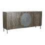 Buffet DKD Home Decor Brun foncé Gris foncé Métal Bois de manguier 180 x 40 x 80 cm