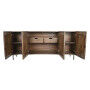 Buffet DKD Home Decor Brun foncé Gris foncé Métal Bois de manguier 180 x 40 x 80 cm