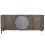 Buffet DKD Home Decor Brun foncé Gris foncé Métal Bois de manguier 180 x 40 x 80 cm