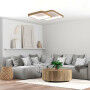 LED plafond KSIX Phenomena 45 W 45 x 45 x 10 cm Marron Bois (3000k - 6000k)