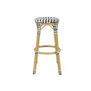 Tabouret Home ESPRIT Bicolore Métal rotin synthétique 39,5 x 39,5 x 74,5 cm