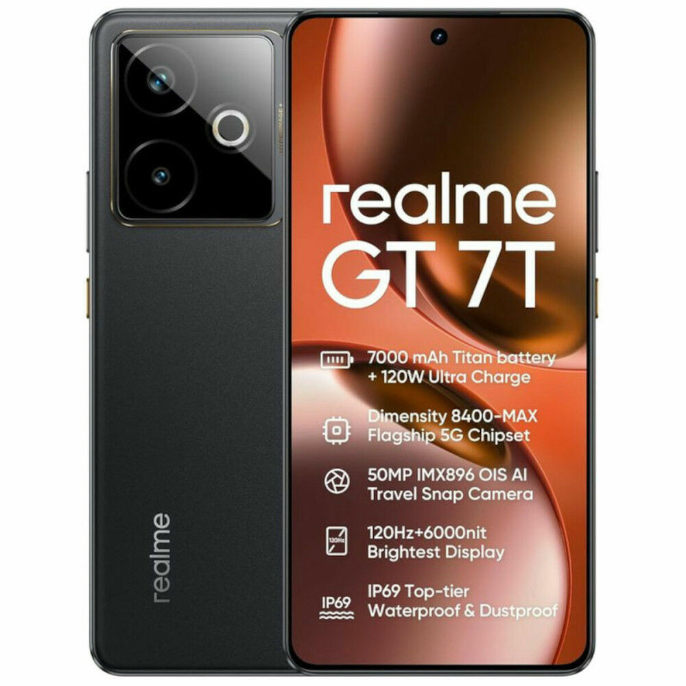 Smartphone Realme GT 7T 6,8" 12 GB RAM 256 GB Noir