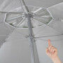 Parapluie Aktive Bleu Ø 180 cm 180 x 187,5 x 180 cm 180 x 190 x 180 cm UV50 (12 Unités)