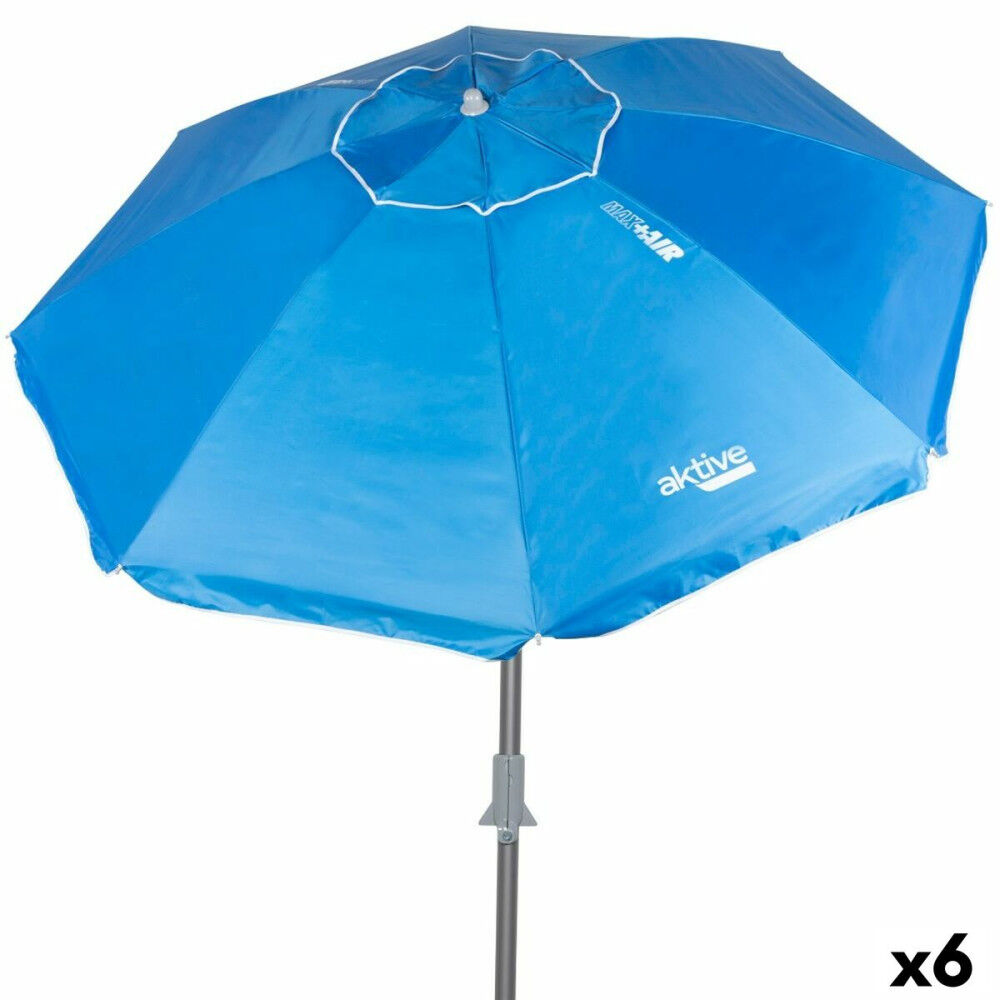 Parapluie Aktive Bleu 220 x 225 x 220 cm (6 Unités)