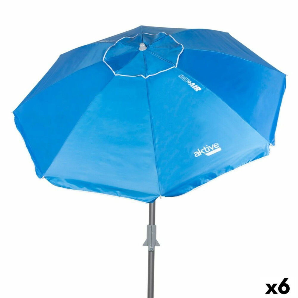 Parapluie Aktive Bleu 200 x 205 x 200 cm (6 Unités)