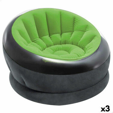 Fauteuil gonflable Intex Empire Vert 112 x 109 x 60 cm (3 Unités)