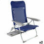 Chaise de Plage Aktive Slim Pliable Blue marine 47 x 89 x 57 cm (2 Unités)