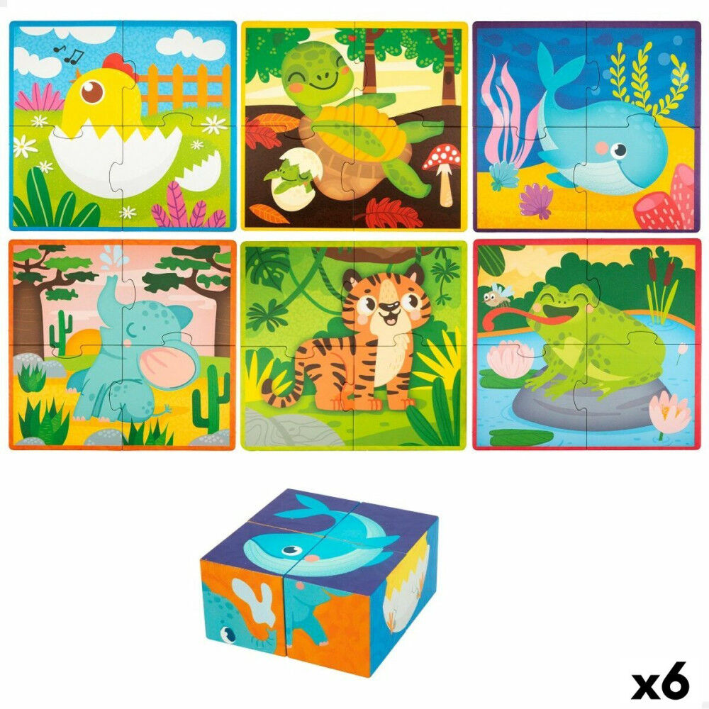 Puzzle 3D Lisciani Giochi 22 x 23 x 1 cm animaux 4 Pièces (6 Unités)