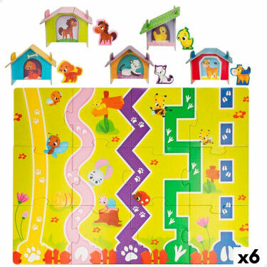 Puzzle Enfant Lisciani Giochi 48 x 1 x 36 cm Ferme 12 Pièces 27 Pièces (6 Unités)