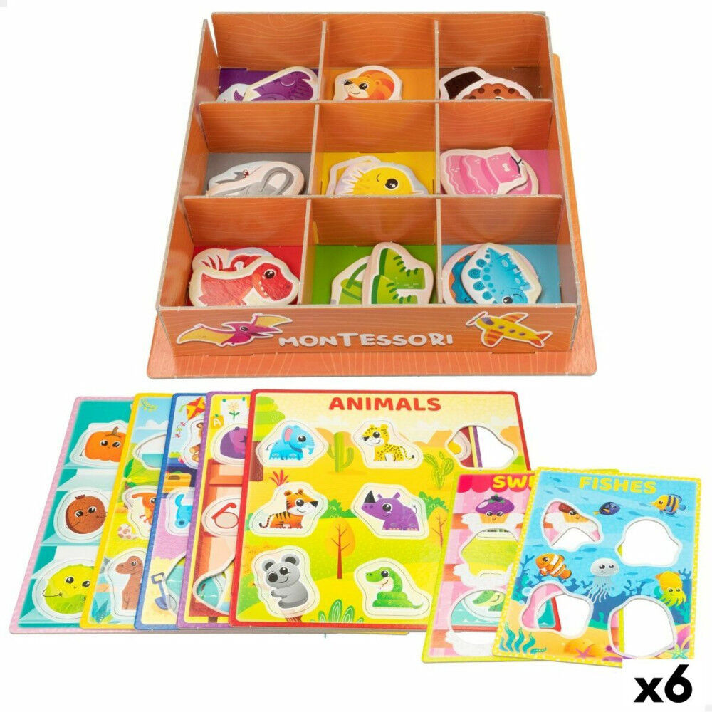 Jouet Educatif Lisciani Giochi 26 x 6 x 26 cm Couleurs Méthode Montessori 61 Pièces (6 Unités)