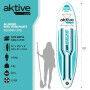 Planche de Paddle Surf Gonflable avec Accessoires Aktive Bleu