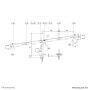 Support de table d'écran Neomounts DS60-600BL3 10" 27"