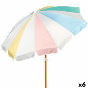 Parasol de plage Aktive Ø 200 cm 20 x 185 x 20 cm (6 Unités)