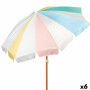 Parasol de plage Aktive Ø 200 cm 20 x 185 x 20 cm (6 Unités)